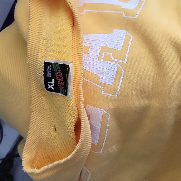 Saint Michael x Denim Tears Crewneck Sweatshirt Yellow - Picture 7 of 9
